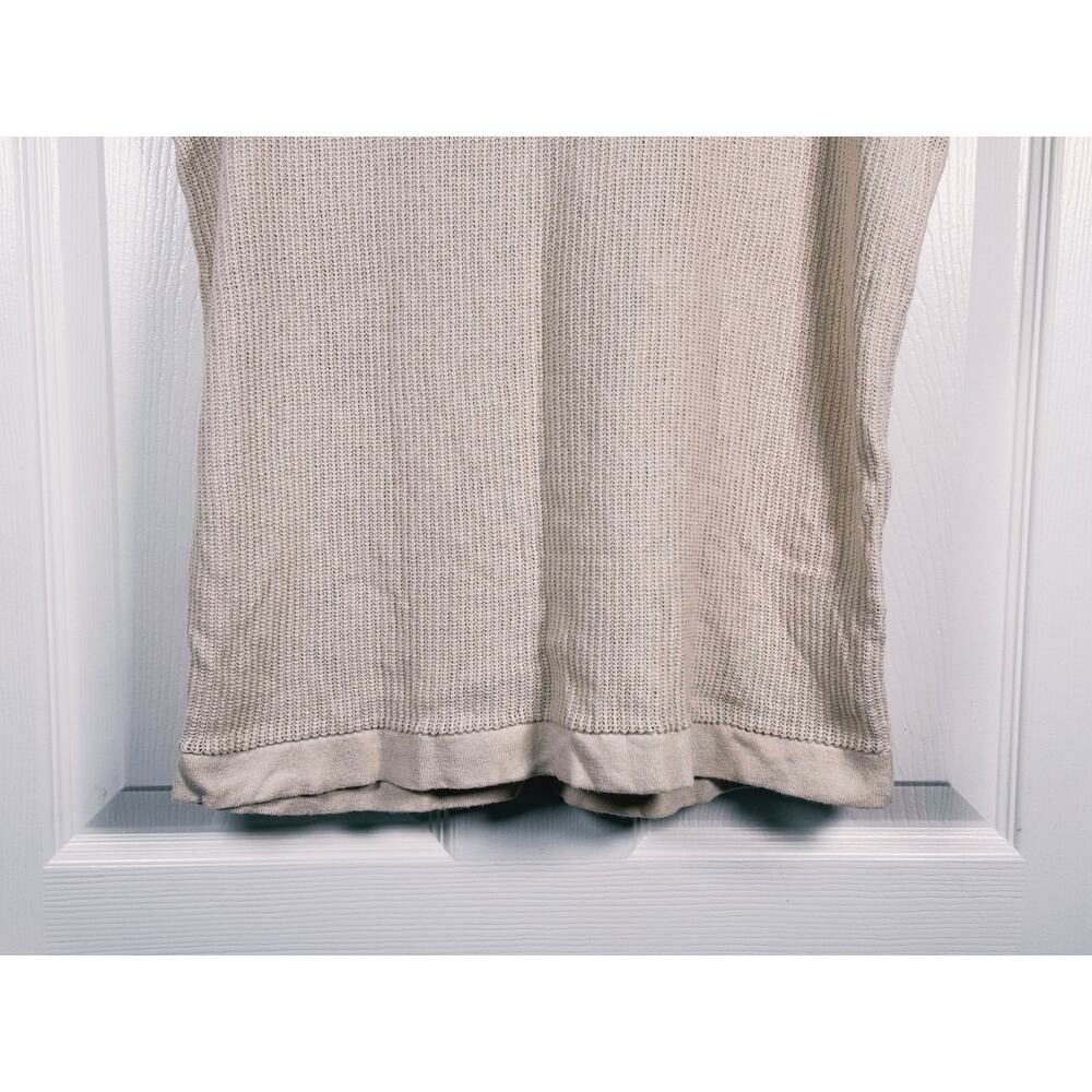 Abercrombie & Fitch Men Crochet Knit Tank Top Size S Beige Indie Granola Minimal - Picture 5 of 9